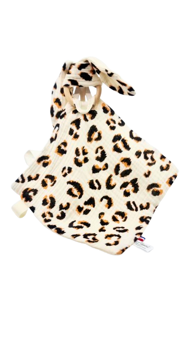 doudou plat leopard beige 